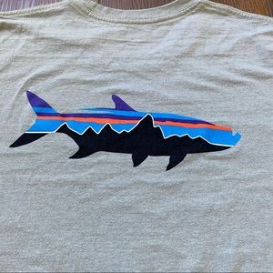 Patagonia Fitz Roy Fish Tarpon Shirt Size Large